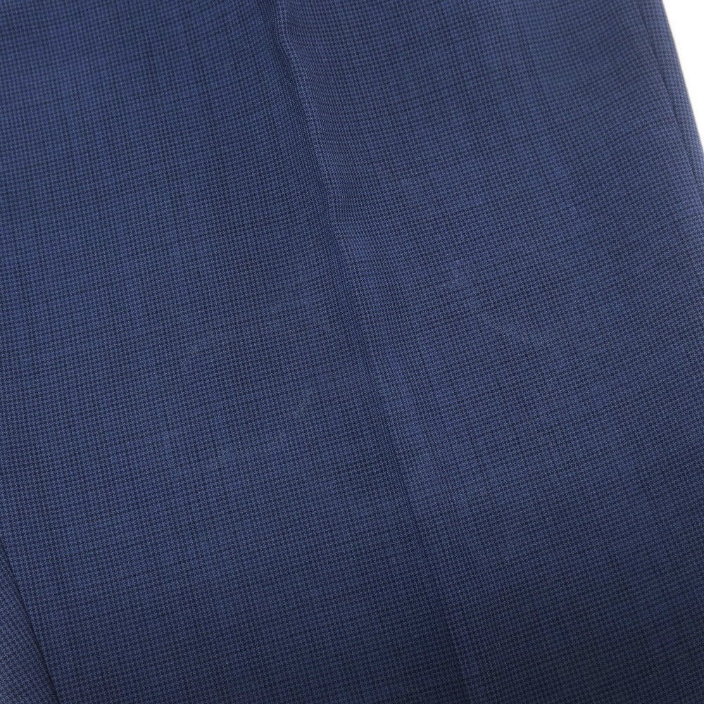 【中古】シンプリシテェ Simplicite ハウンドトゥース ポリエステル セットアップ 2つボタンスーツ ライトネイビー【 上M/下S 】【 状態ランクC 】【 メンズ 】