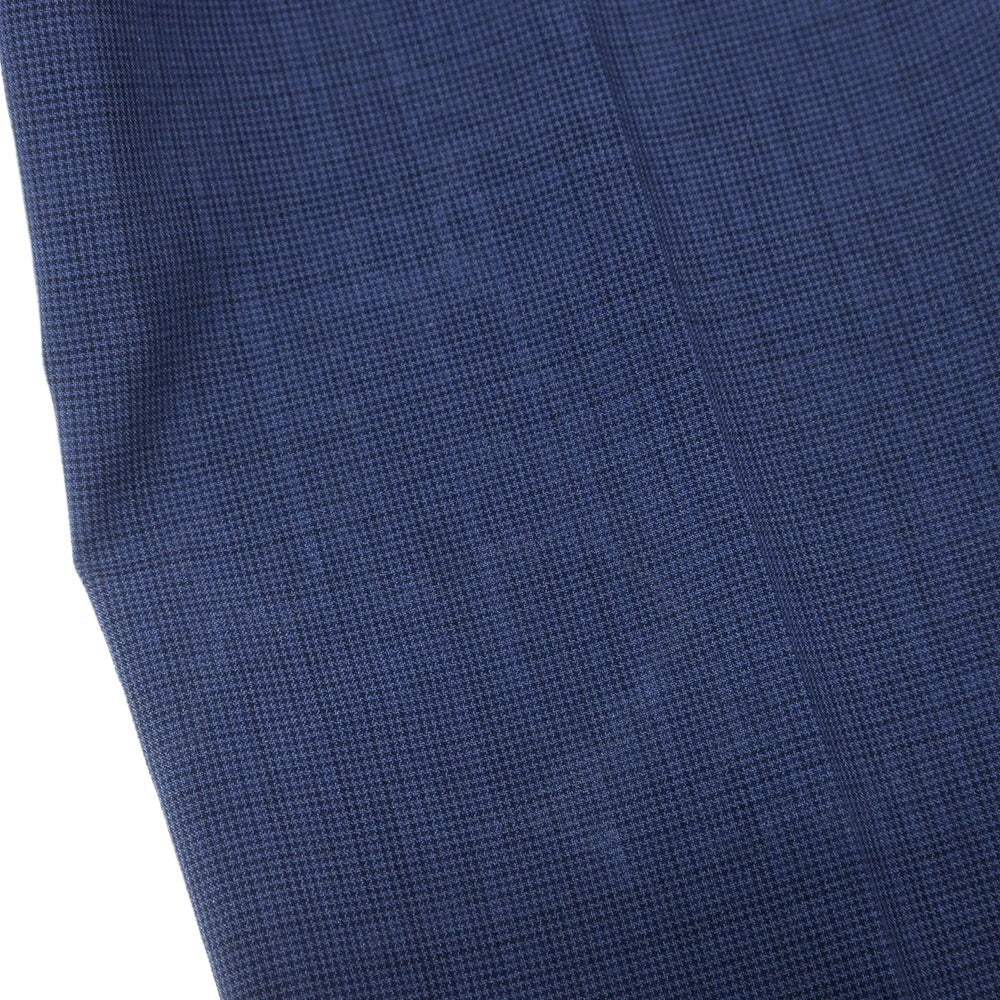 【中古】シンプリシテェ Simplicite ハウンドトゥース ポリエステル セットアップ 2つボタンスーツ ライトネイビー【 上M/下S 】【 状態ランクC 】【 メンズ 】