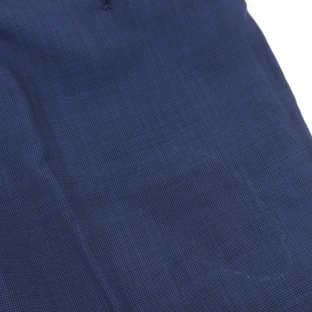 【中古】シンプリシテェ Simplicite ハウンドトゥース ポリエステル セットアップ 2つボタンスーツ ライトネイビー【 上M/下S 】【 状態ランクC 】【 メンズ 】