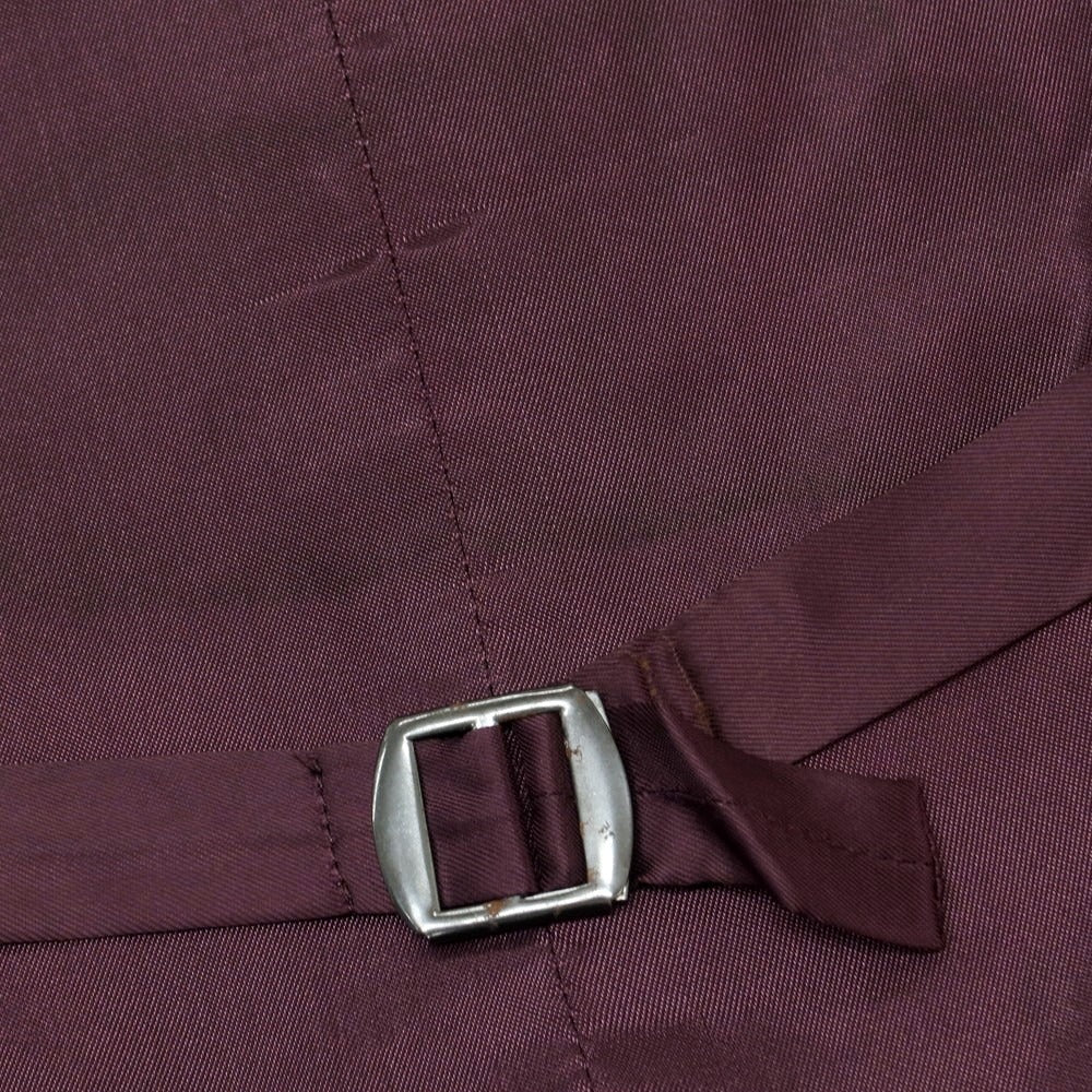 【中古】ハケットロンドン HACKETT LONDON ウール チェック ドレス系ジレ ベスト グレージュ系xダークブラウン【 36 】【 状態ランクC 】【 メンズ 】