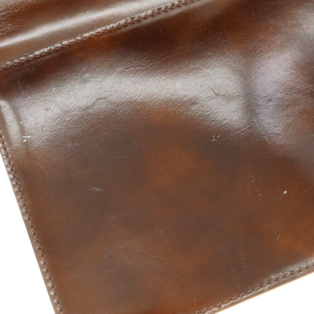 【中古】ダンヒル Dunhill レザー クラッチバッグ ブラウン【 状態ランクC 】【 メンズ 】