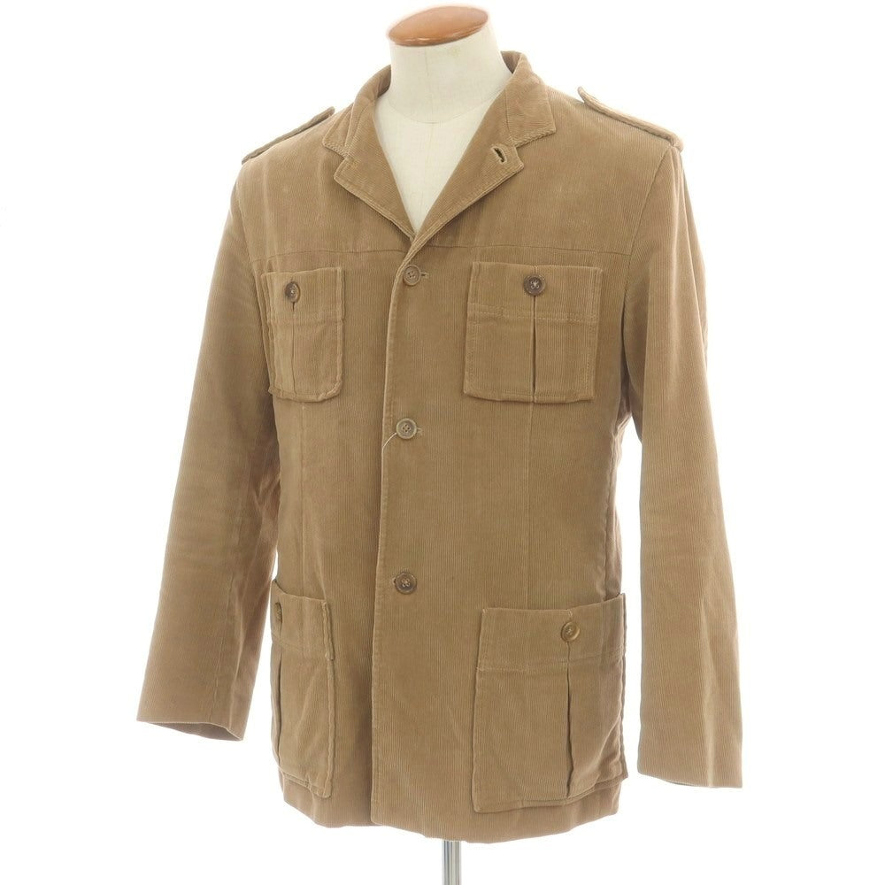 【中古】ジルサンダー JIL SANDER コットン コーデュロイ サファリジャケット ベージュブラウン【 48 】【 状態ランクD 】【 メンズ 】