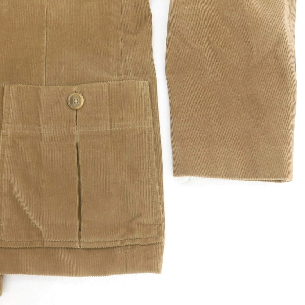 【中古】ジルサンダー JIL SANDER コットン コーデュロイ サファリジャケット ベージュブラウン【 48 】【 状態ランクD 】【 メンズ 】