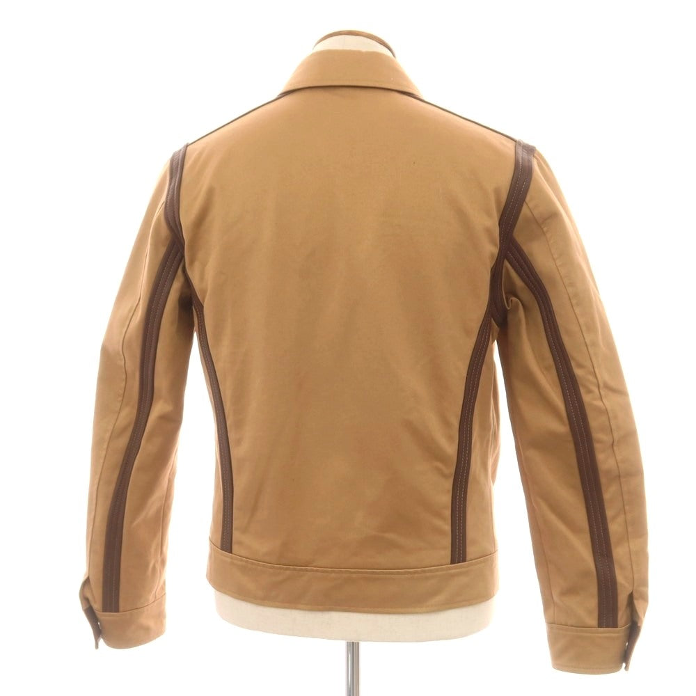 【中古】ドルチェアンドガッバーナ DOLCE&GABBANA コットン ジップアップ ブルゾン ライトブラウン【 M 】【 状態ランクD 】【 メンズ 】