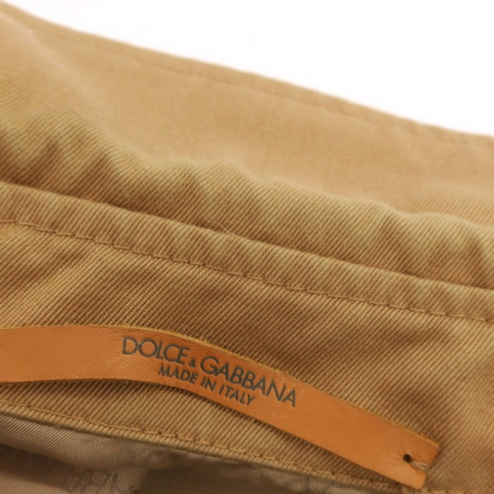 【中古】ドルチェアンドガッバーナ DOLCE&GABBANA コットン ジップアップ ブルゾン ライトブラウン【 M 】【 状態ランクD 】【 メンズ 】