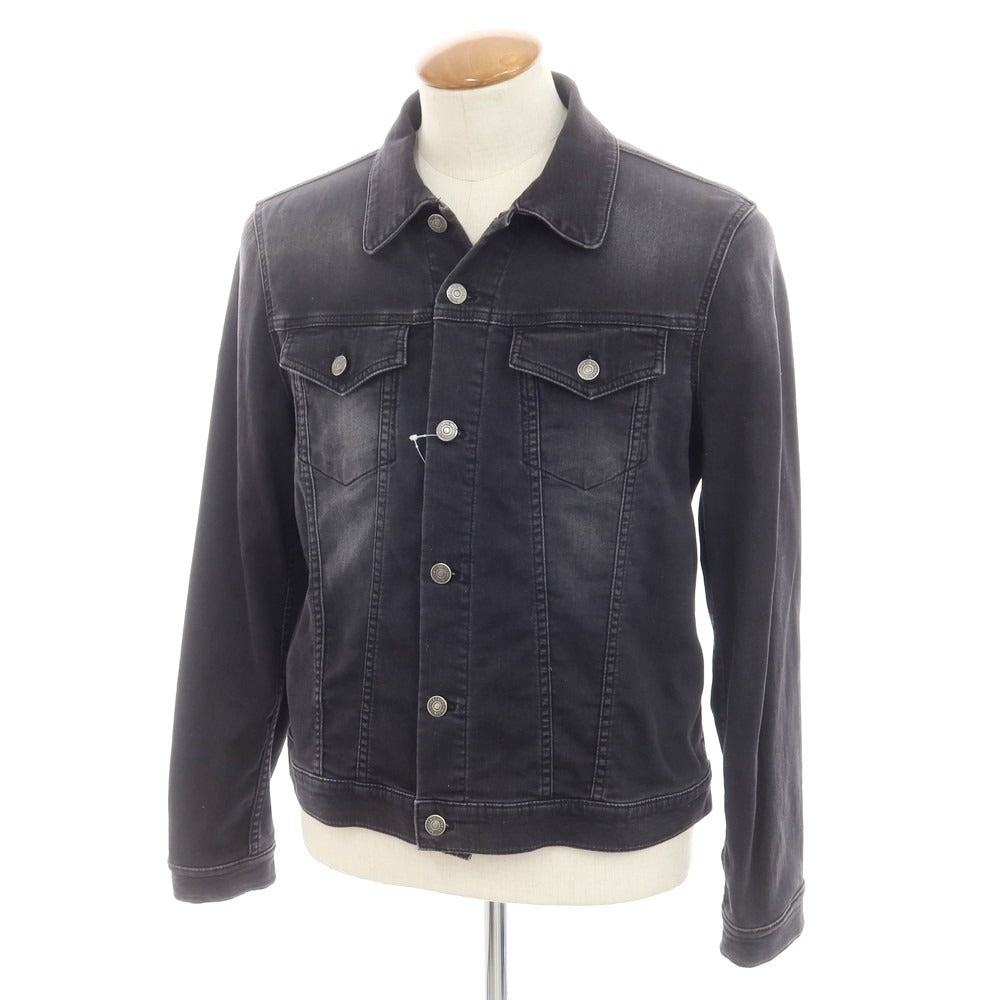 【中古】シビリア SIVIGLIA スウェット ジージャン デニムジャケット ブラック【 M 】【 状態ランクB 】【 メンズ 】
