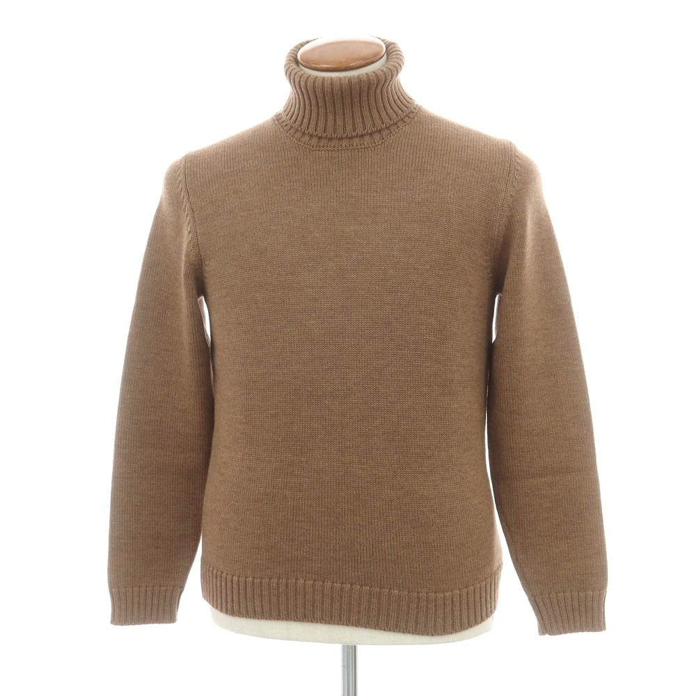 【中古】ザノーネ ZANONE ミドルゲージ ウール タートルネック プルオーバーニット ブラウン【 48 】【 状態ランクB 】【 メンズ 】