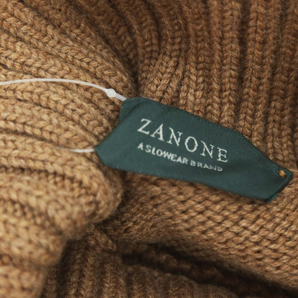 【中古】ザノーネ ZANONE ミドルゲージ ウール タートルネック プルオーバーニット ブラウン【 48 】【 状態ランクB 】【 メンズ 】