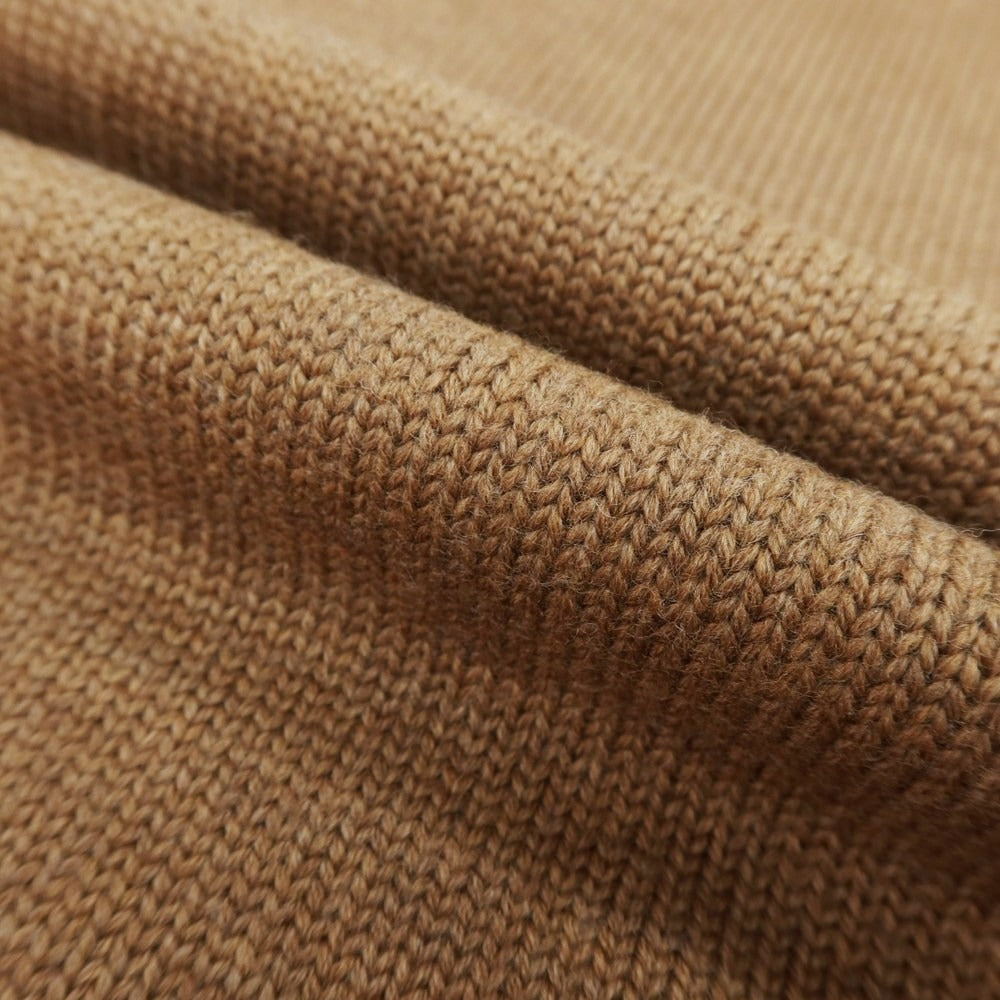 【中古】ザノーネ ZANONE ミドルゲージ ウール タートルネック プルオーバーニット ブラウン【 48 】【 状態ランクB 】【 メンズ 】