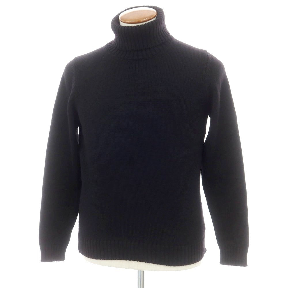 【中古】ザノーネ ZANONE ミドルゲージ ウール タートルネック プルオーバーニット ブラック【 48 】【 状態ランクB 】【 メンズ 】