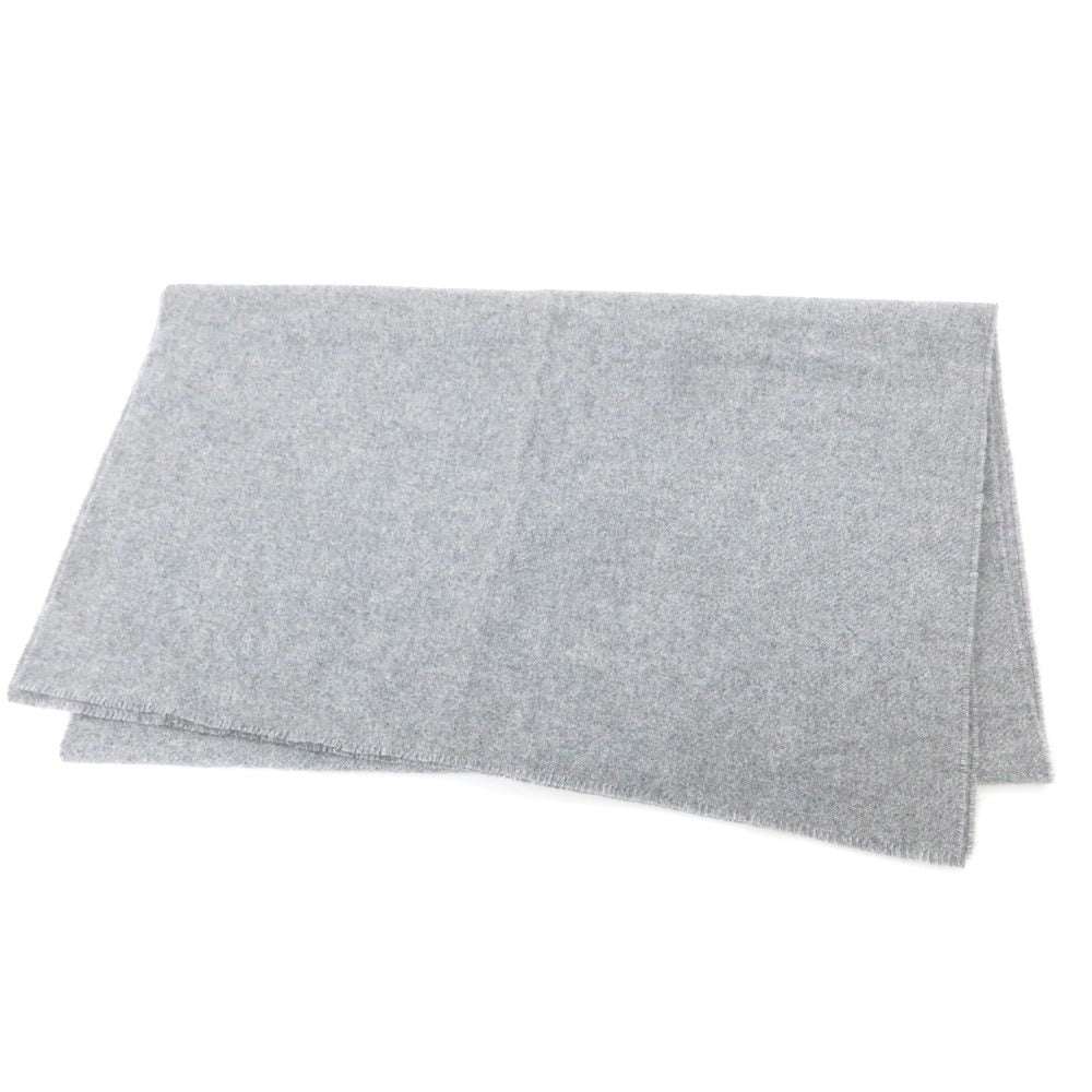 【中古】ジョンストンズ JOHNSTONS カシミヤ マフラー グレー【 状態ランクA 】【 メンズ 】