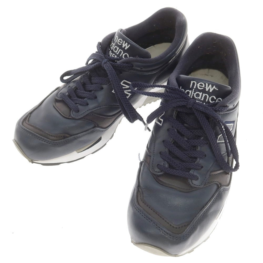 【中古】ニューバランス NEW BALANCE M1500NAV レザー スニーカー ネイビー【 UK7 1/2 】【 状態ランクB 】【 メンズ 】