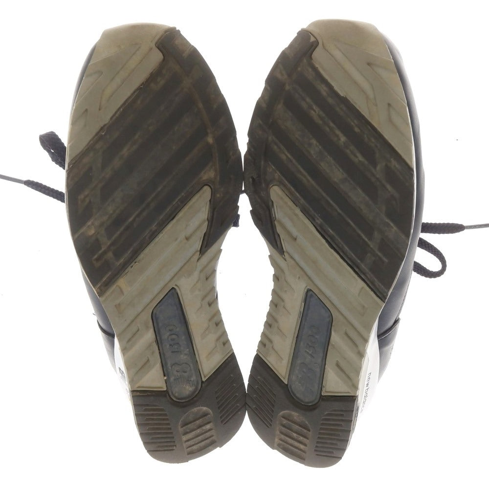 【中古】ニューバランス NEW BALANCE M1500NAV レザー スニーカー ネイビー【 UK7 1/2 】【 状態ランクB 】【 メンズ 】