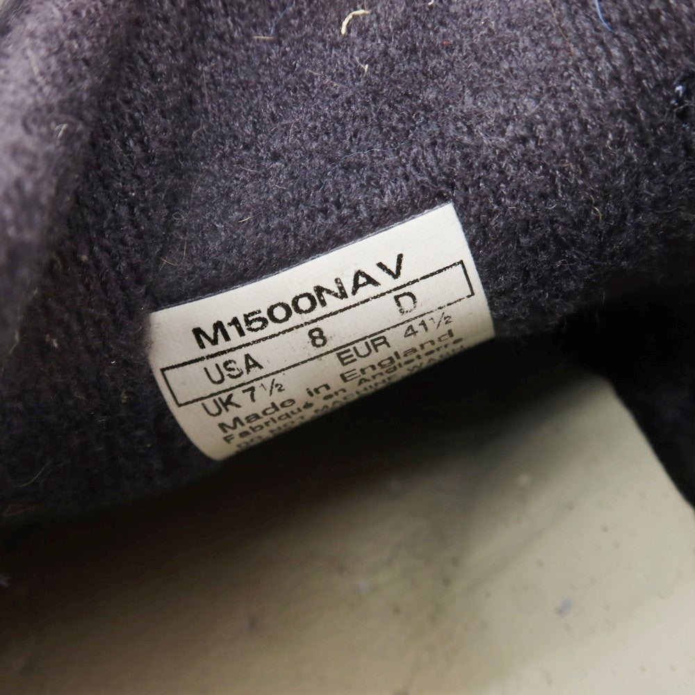 【中古】ニューバランス NEW BALANCE M1500NAV レザー スニーカー ネイビー【 UK7 1/2 】【 状態ランクB 】【 メンズ 】