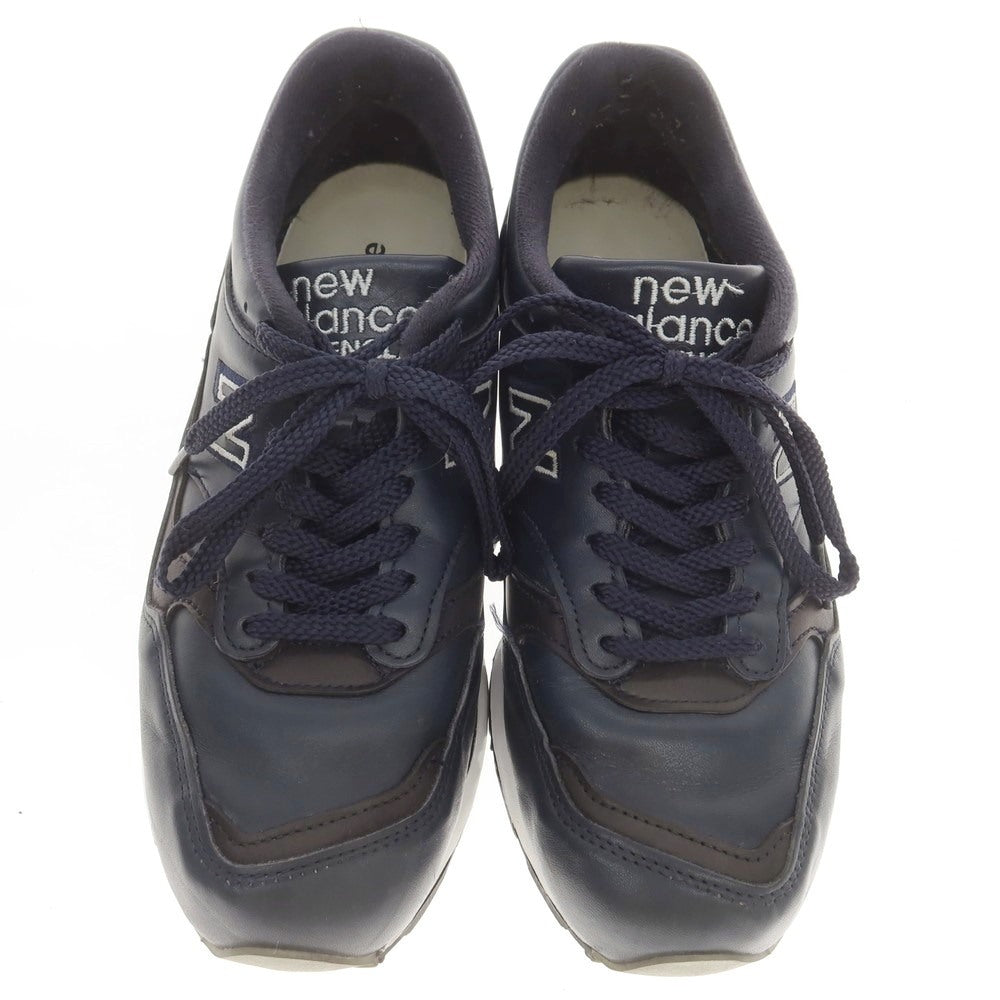 【中古】ニューバランス NEW BALANCE M1500NAV レザー スニーカー ネイビー【 UK7 1/2 】【 状態ランクB 】【 メンズ 】