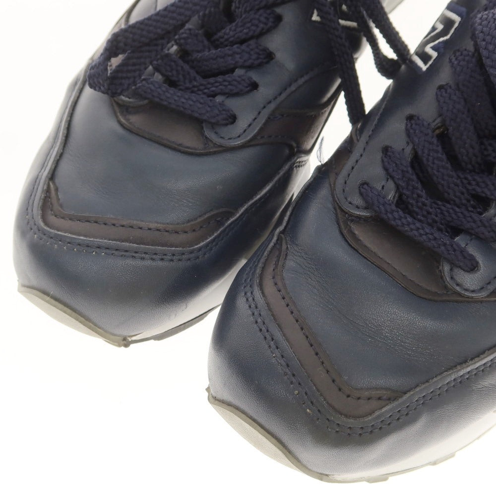 【中古】ニューバランス NEW BALANCE M1500NAV レザー スニーカー ネイビー【 UK7 1/2 】【 状態ランクB 】【 メンズ 】