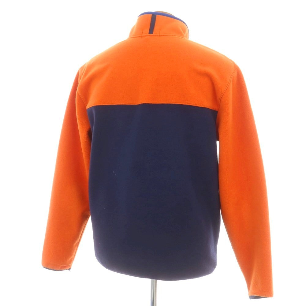 【中古】ポロ ラルフローレン Polo Ralph Lauren ポリエステル プルオーバー フリースジャケット オレンジxネイビー【 M 】【 状態ランクB 】【 メンズ 】