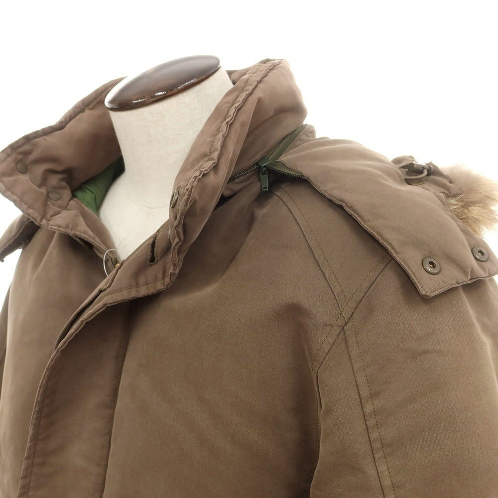 【中古】モンクレール MONCLER コットンポリエステル ダウンコート ブラウン【 2 】【 状態ランクD 】【 メンズ 】