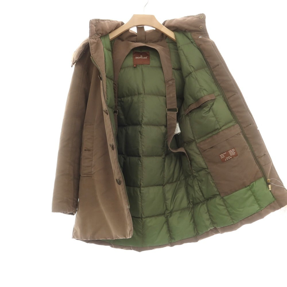 【中古】モンクレール MONCLER コットンポリエステル ダウンコート ブラウン【 2 】【 状態ランクD 】【 メンズ 】