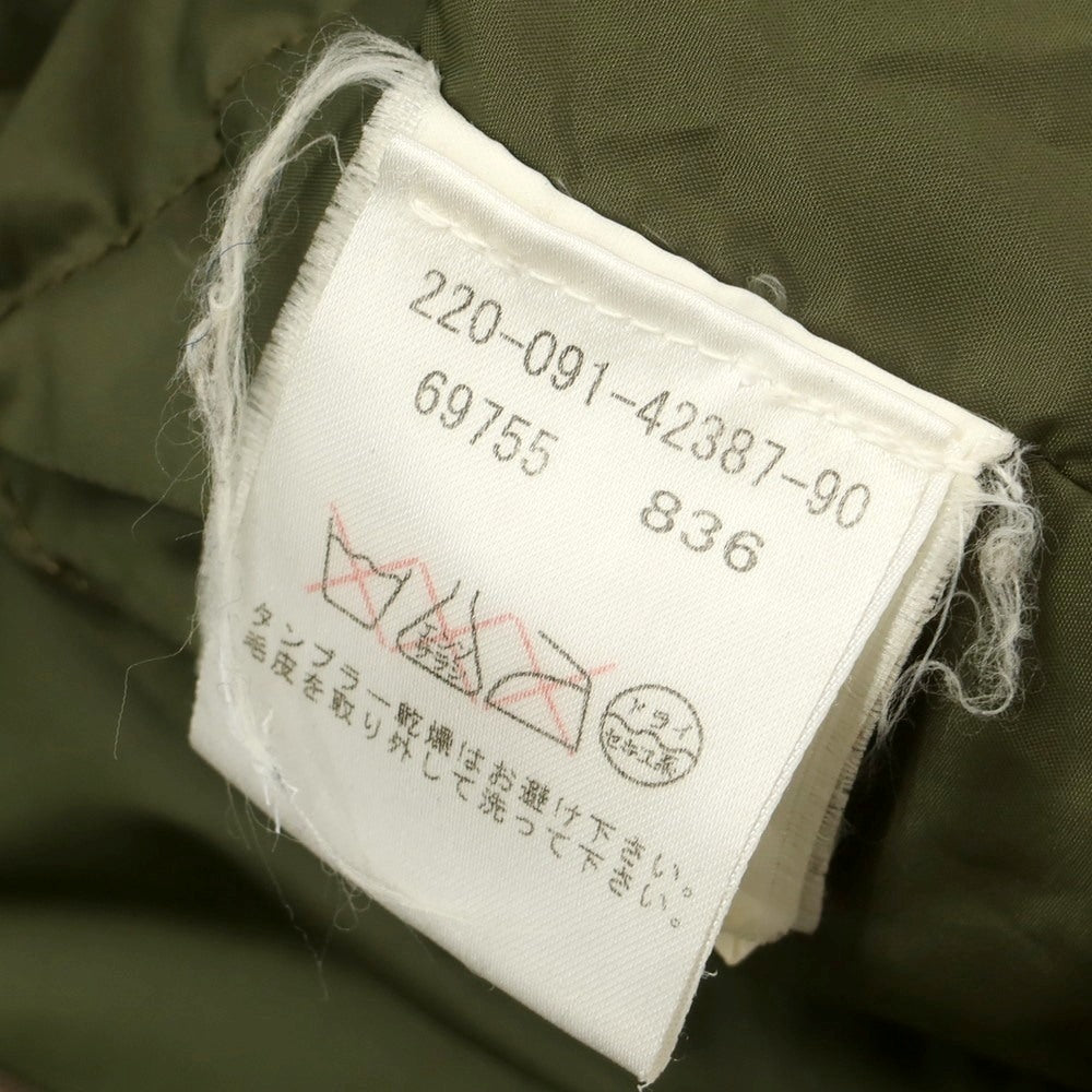 【中古】モンクレール MONCLER コットンポリエステル ダウンコート ブラウン【 2 】【 状態ランクD 】【 メンズ 】