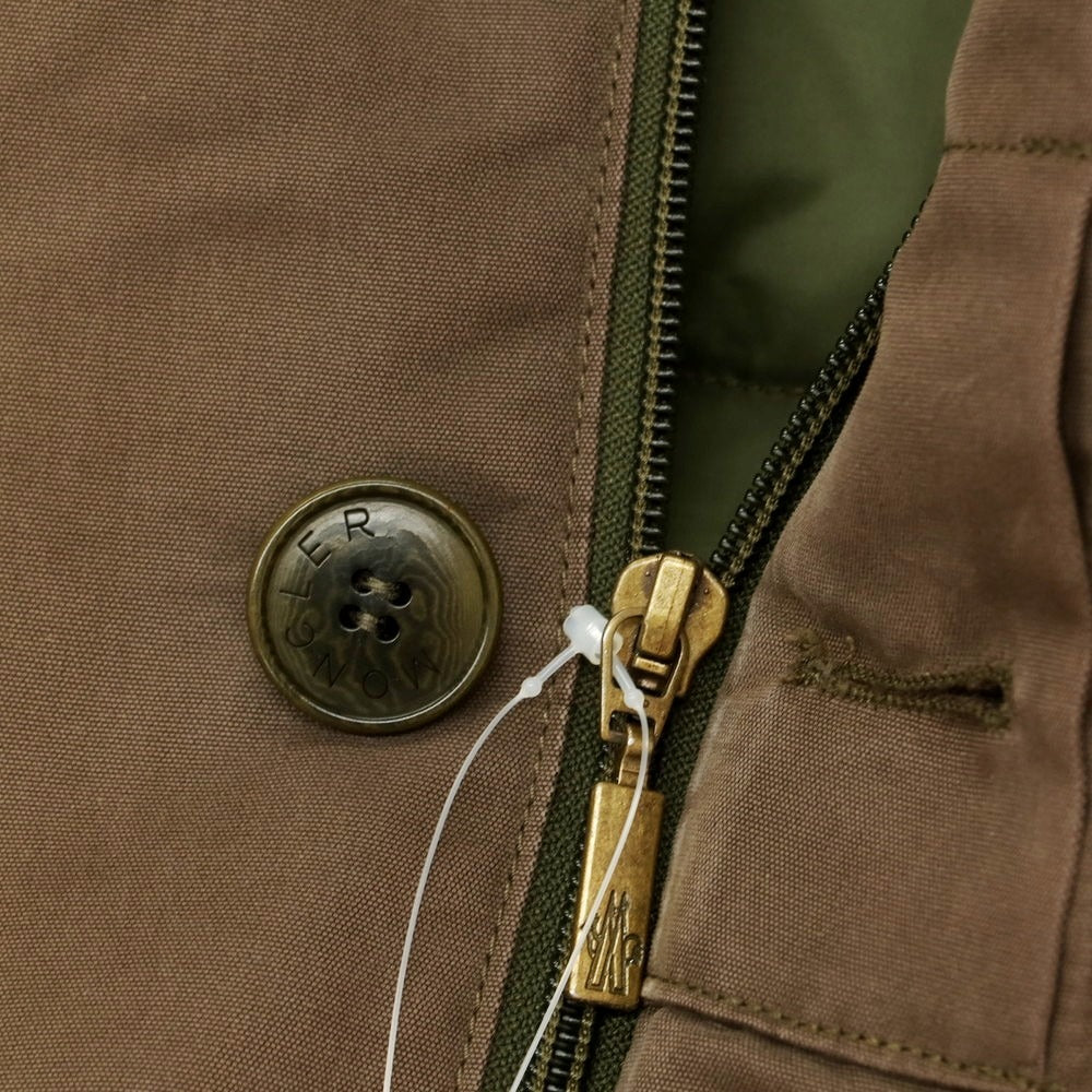 【中古】モンクレール MONCLER コットンポリエステル ダウンコート ブラウン【 2 】【 状態ランクD 】【 メンズ 】