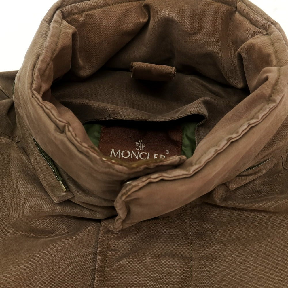 【中古】モンクレール MONCLER コットンポリエステル ダウンコート ブラウン【 2 】【 状態ランクD 】【 メンズ 】