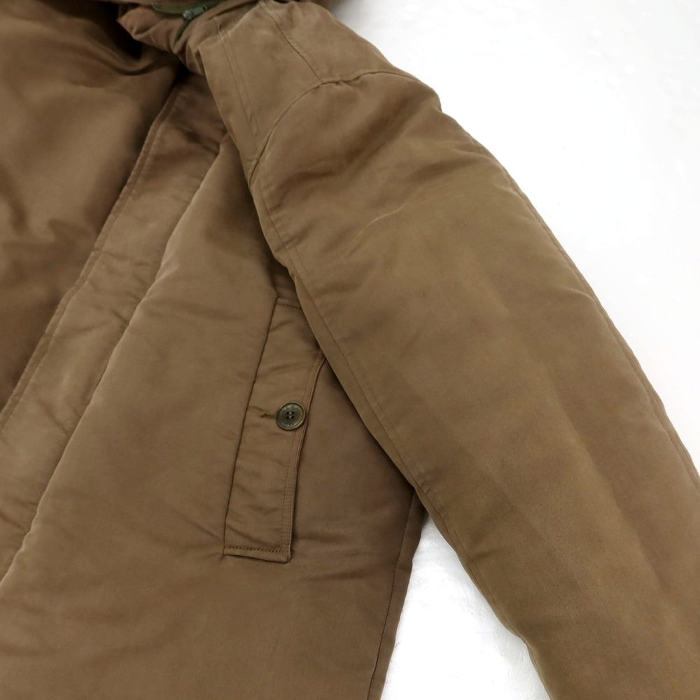 【中古】モンクレール MONCLER コットンポリエステル ダウンコート ブラウン【 2 】【 状態ランクD 】【 メンズ 】
