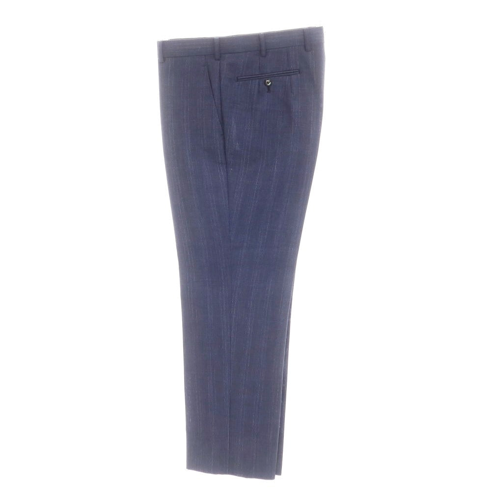 【中古】ヘンリー プール Henry Poole モヘヤウール チェック 2つボタンスーツ ネイビー【 表記なし (L位) 】【 状態ランクB 】【 メンズ 】