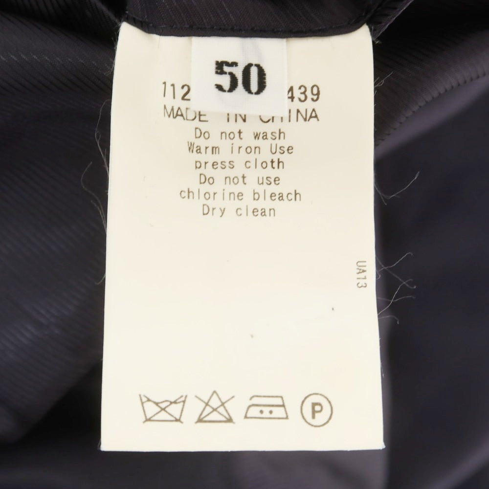 【中古】ソブリン SOVEREIGN SUPER120’Sウール ストライプ 3つボタンスーツ ダークネイビーxホワイト【 50 】【 状態ランクC 】【 メンズ 】