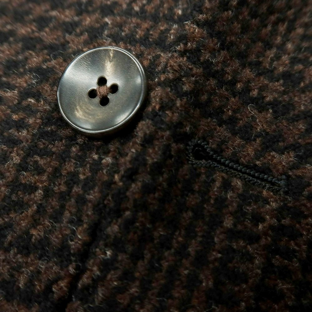 【中古】ラルディーニ LARDINI ウール チェック テーラードジャケット ブラウンxブラック【 48 】【 状態ランクB 】【 メンズ 】