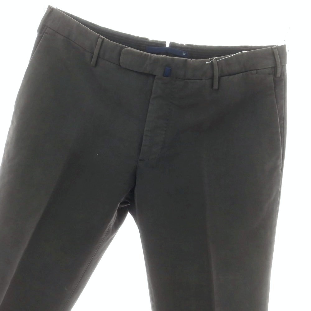 【中古】インコテックス INCOTEX ストレッチ コットン カジュアルスラックスパンツ ダークグレー系【 52 】【 状態ランクC 】【 メンズ 】