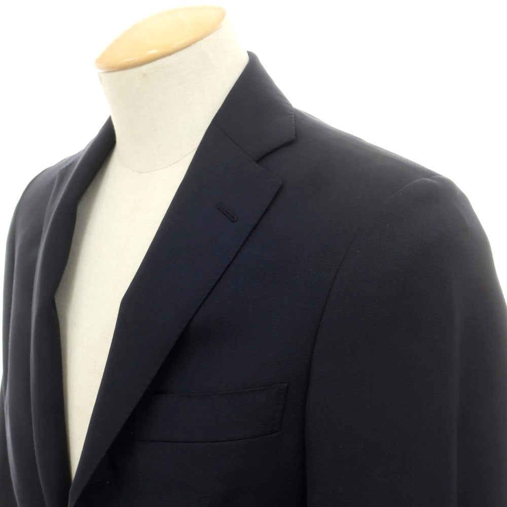 【中古】ベルベスト Belvest ウール 3つボタンスーツ ダークネイビー【 42 】【 状態ランクB 】【 メンズ 】