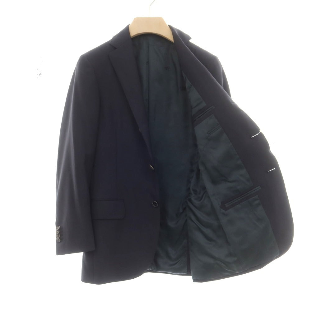 【中古】ベルベスト Belvest ウール 3つボタンスーツ ダークネイビー【 42 】【 状態ランクB 】【 メンズ 】