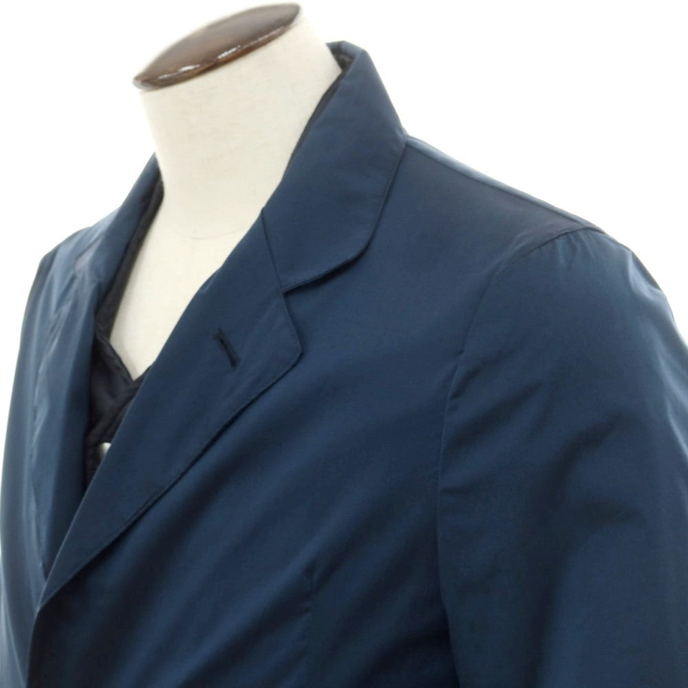 【中古】スーツセレクト SUIT SELECT キルティングライナー付き 3WAY チェスターフィールドコート ネイビー【 L 】【 状態ランクB 】【 メンズ 】