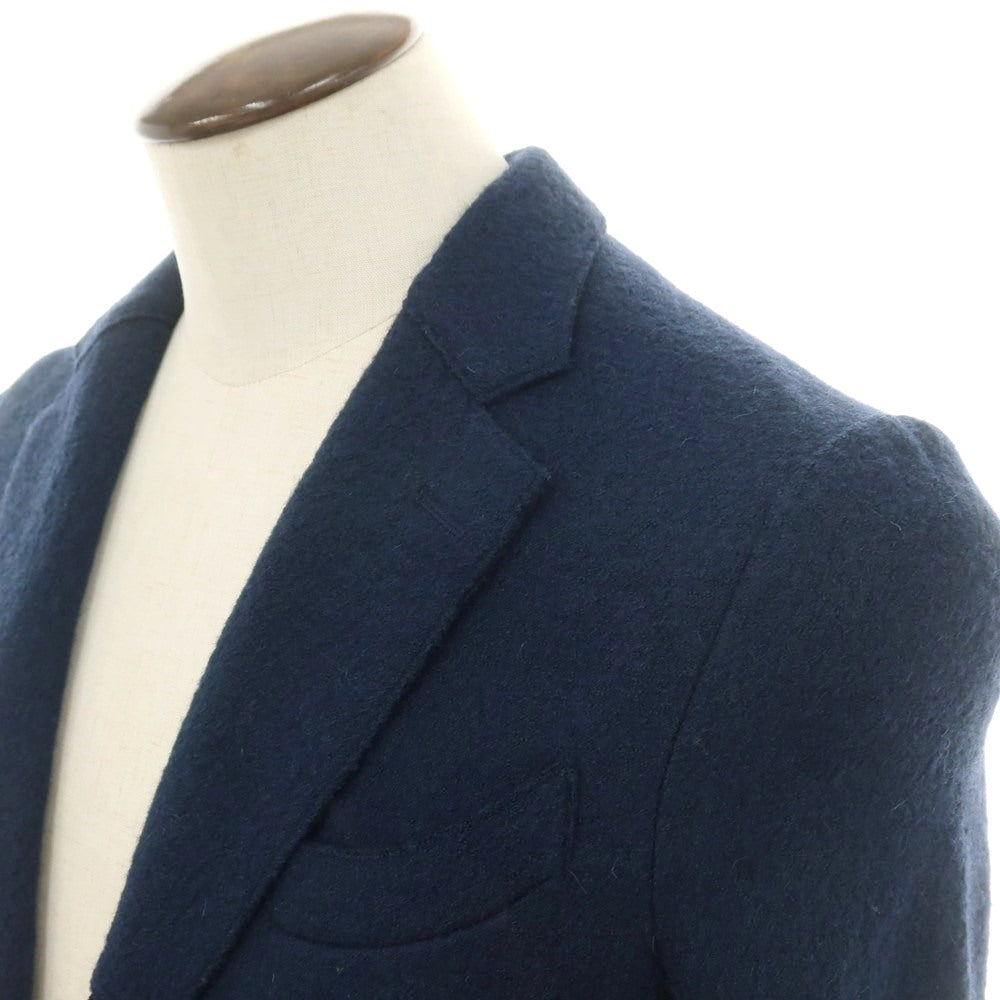 【中古】ナノユニバース nano universe アクリルウール 3B カジュアルジャケット ネイビー【 L 】【 状態ランクB 】【 メンズ 】