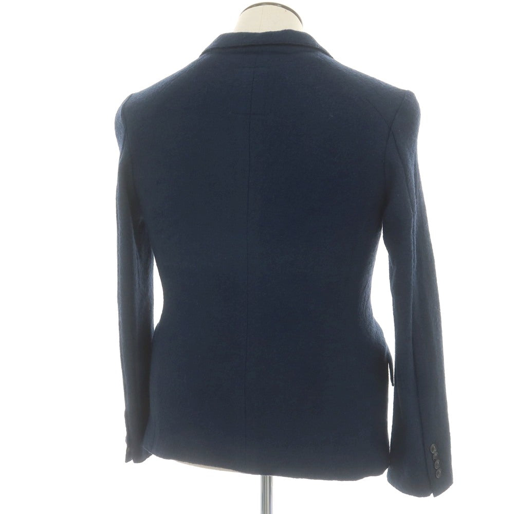 【中古】ナノユニバース nano universe アクリルウール 3B カジュアルジャケット ネイビー【 L 】【 状態ランクB 】【 メンズ 】