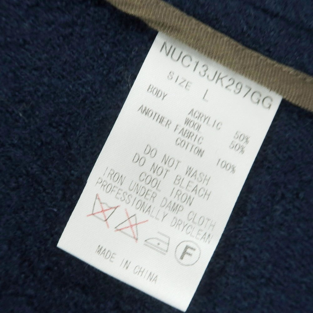 【中古】ナノユニバース nano universe アクリルウール 3B カジュアルジャケット ネイビー【 L 】【 状態ランクB 】【 メンズ 】