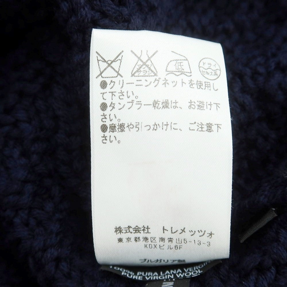 【中古】ドリューアンドコー DREW&CO ローゲージ ウール タートルネック プルオーバーニット ネイビー【 S 】【 状態ランクB 】【 メンズ 】