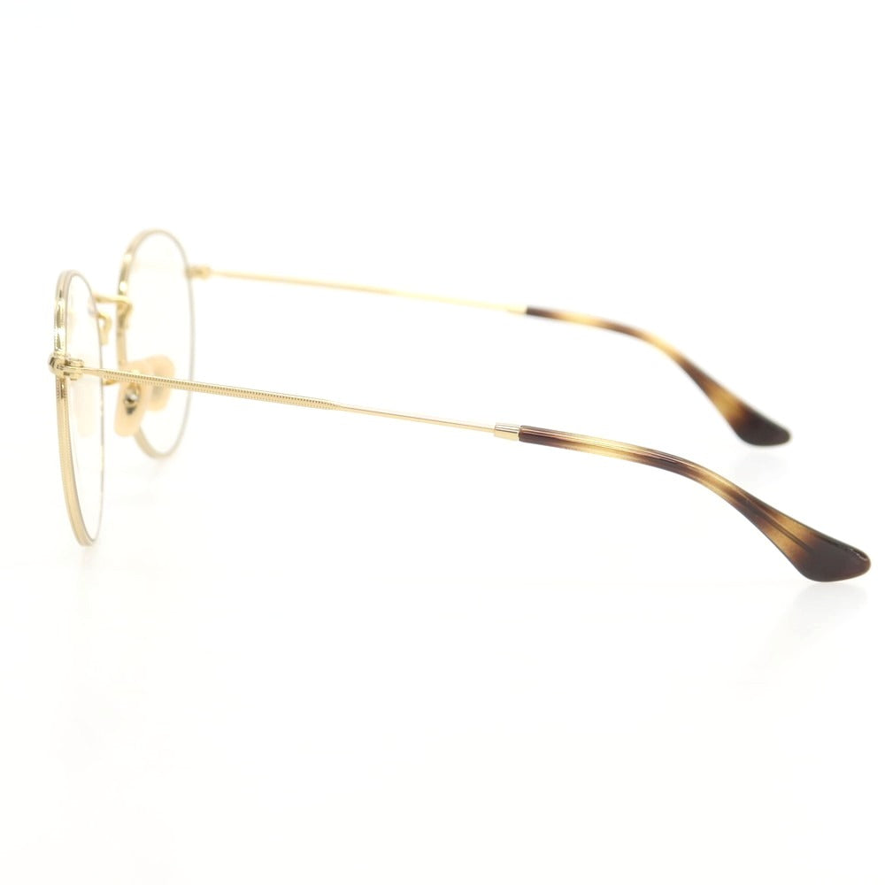 【中古】レイバン Ray-Ban ROUND METAL ボストン メガネ ゴールド【 53□21 145 】【 状態ランクA 】【 ユニセックス 】