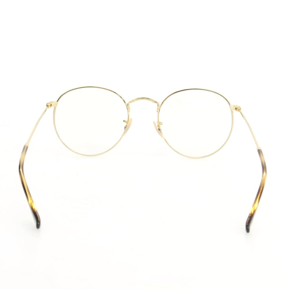 【中古】レイバン Ray-Ban ROUND METAL ボストン メガネ ゴールド【 53□21 145 】【 状態ランクA 】【 ユニセックス 】
