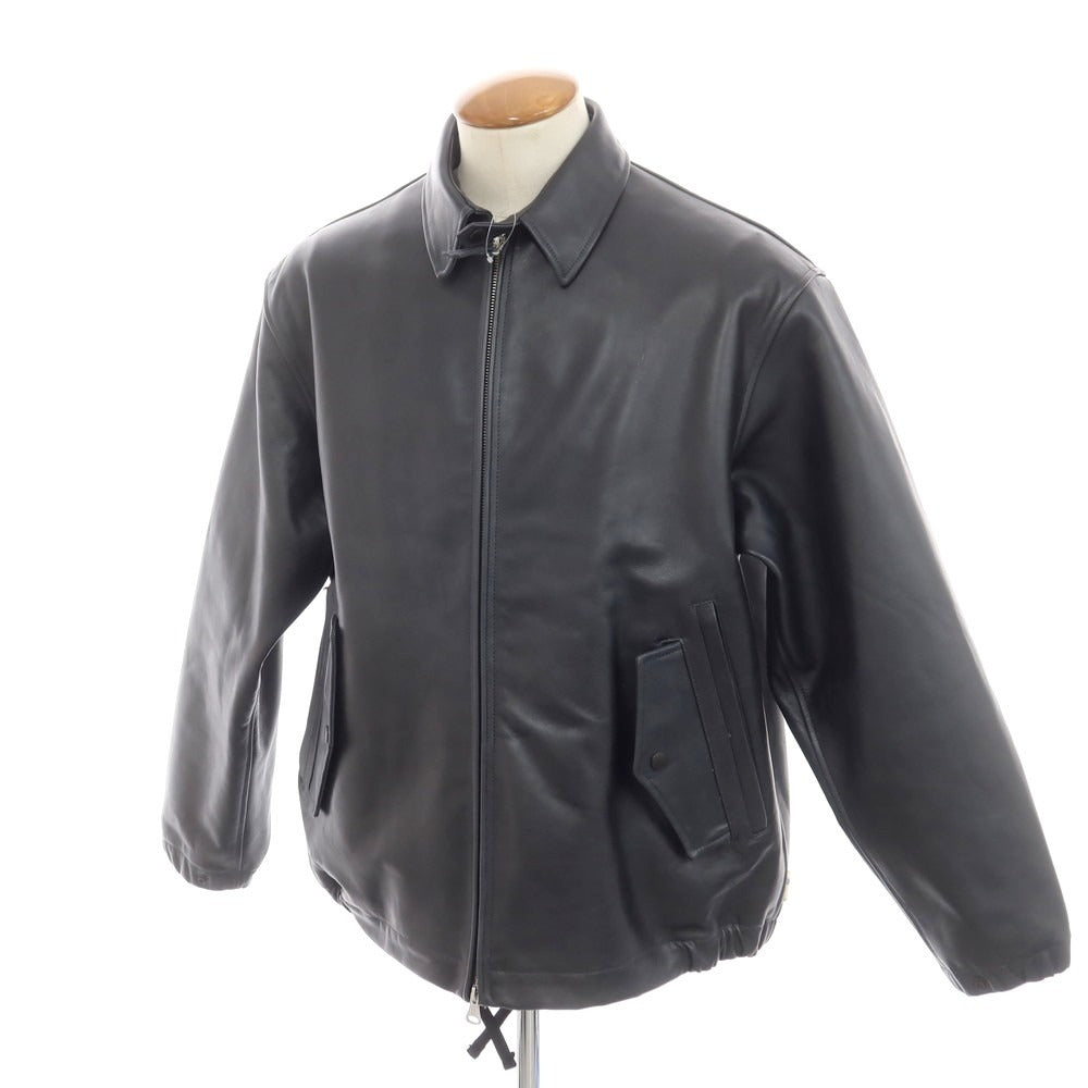 【中古】エスエスズィー SSZ 2024年秋冬 レザーブルゾン ダークネイビー【 M 】【 状態ランクB 】【 メンズ 】