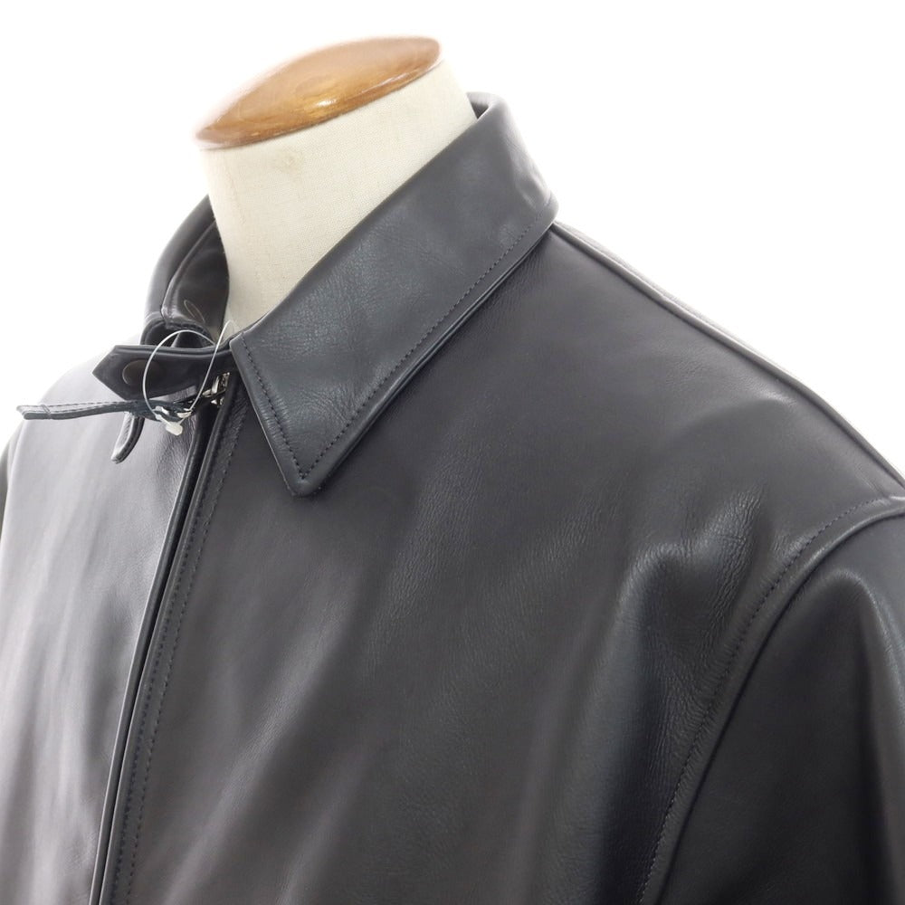 【中古】エスエスズィー SSZ 2024年秋冬 レザーブルゾン ダークネイビー【 M 】【 状態ランクB 】【 メンズ 】