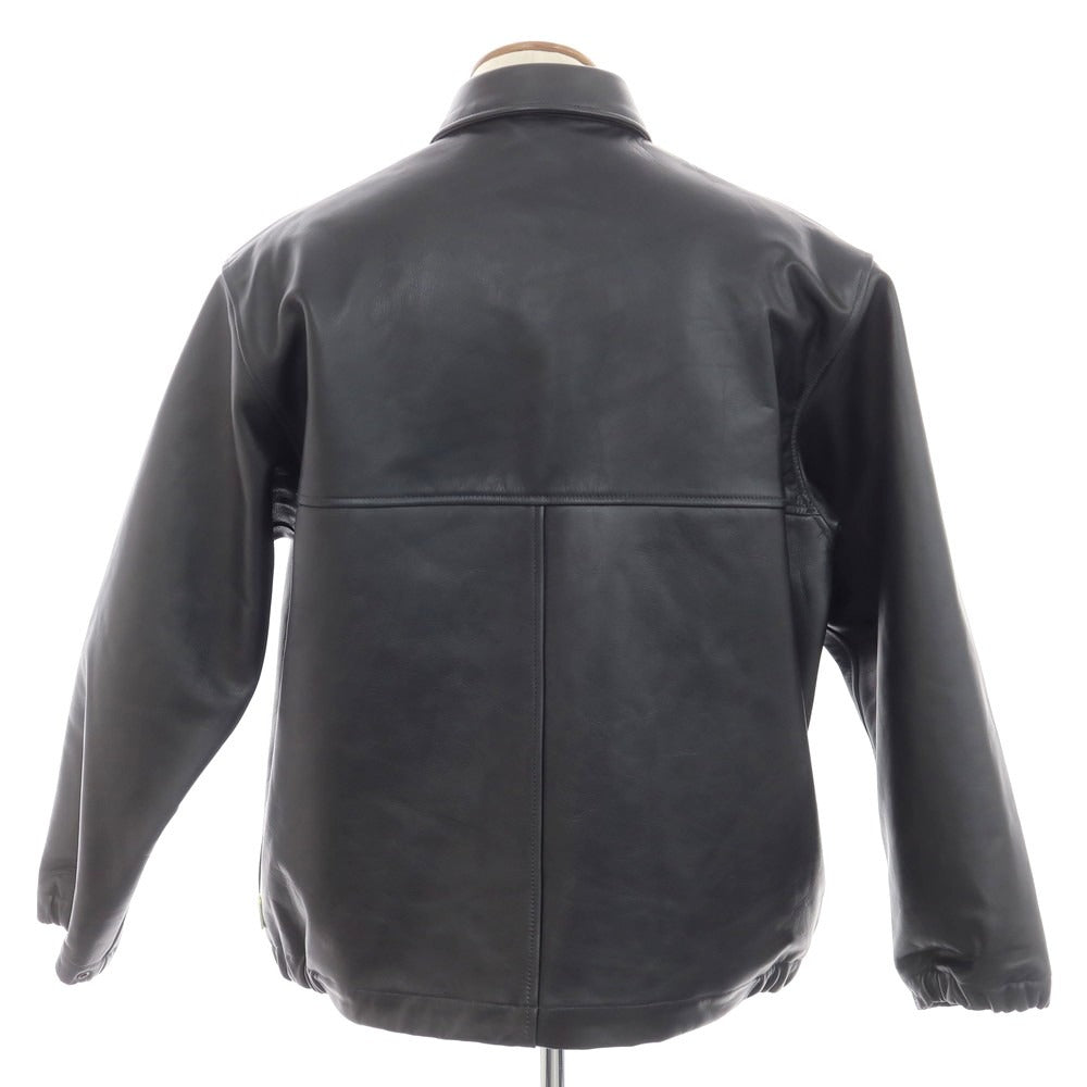 【中古】エスエスズィー SSZ 2024年秋冬 レザーブルゾン ダークネイビー【 M 】【 状態ランクB 】【 メンズ 】