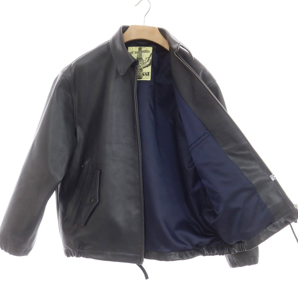 【中古】エスエスズィー SSZ 2024年秋冬 レザーブルゾン ダークネイビー【 M 】【 状態ランクB 】【 メンズ 】