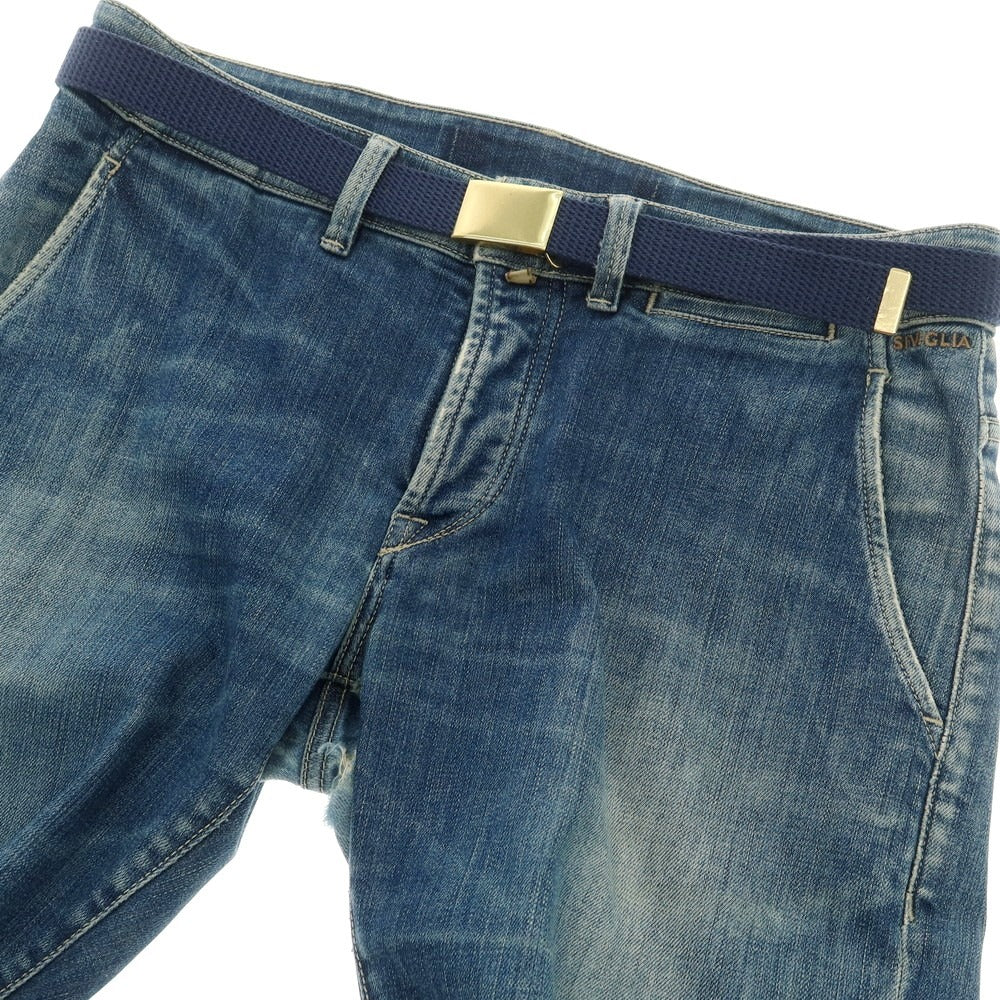 【中古】ビームスプラス BEAMS PLUS コットン ベルト ネイビー【 L 】【 状態ランクA 】【 メンズ 】