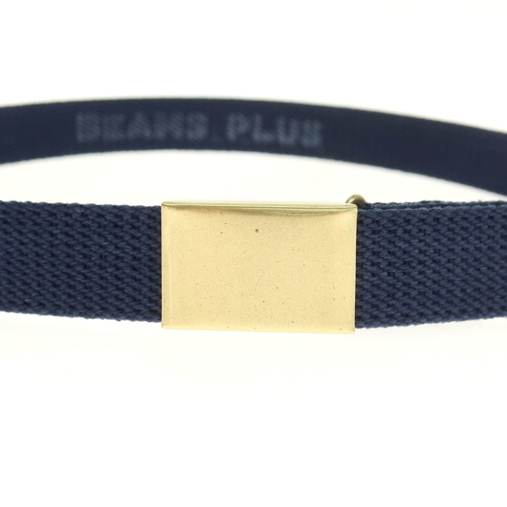 【中古】ビームスプラス BEAMS PLUS コットン ベルト ネイビー【 L 】【 状態ランクA 】【 メンズ 】