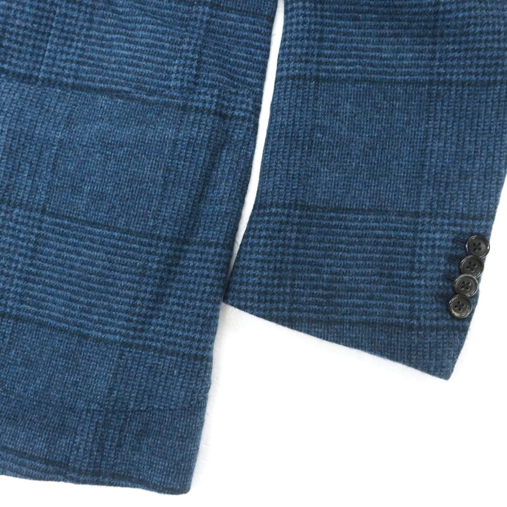 【中古】ブリッラ ペル イル グスト Brilla per il gusto ウールカシミヤナイロンポリウレタン グレンチェック 3B テーラードジャケット ブルー【 50 】【 状態ランクB 】【 メンズ 】