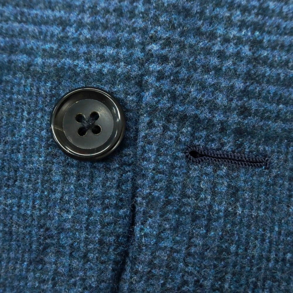 【中古】ブリッラ ペル イル グスト Brilla per il gusto ウールカシミヤナイロンポリウレタン グレンチェック 3B テーラードジャケット ブルー【 50 】【 状態ランクB 】【 メンズ 】