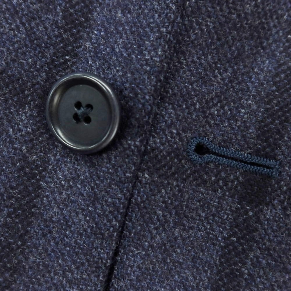 【中古】エリコフォルミコラ ERRICO FORMICOLA ウール ウィンドウペーンチェック 3B テーラードジャケット ネイビーxブラック【 46 】【 状態ランクB 】【 メンズ 】