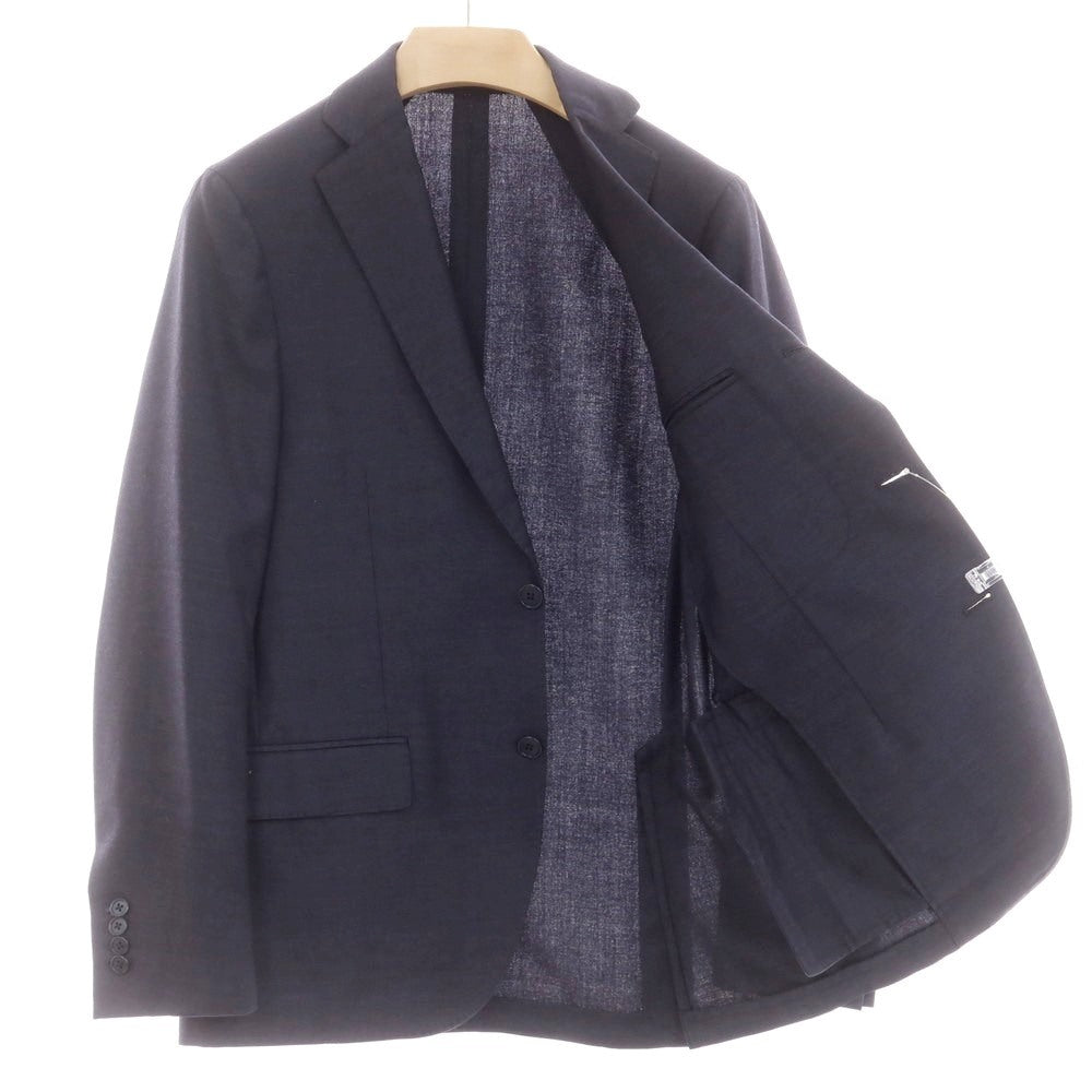 【中古】ラルディーニ LARDINI ウール 3つボタンスーツ ネイビー【 46 】【 状態ランクB 】【 メンズ 】